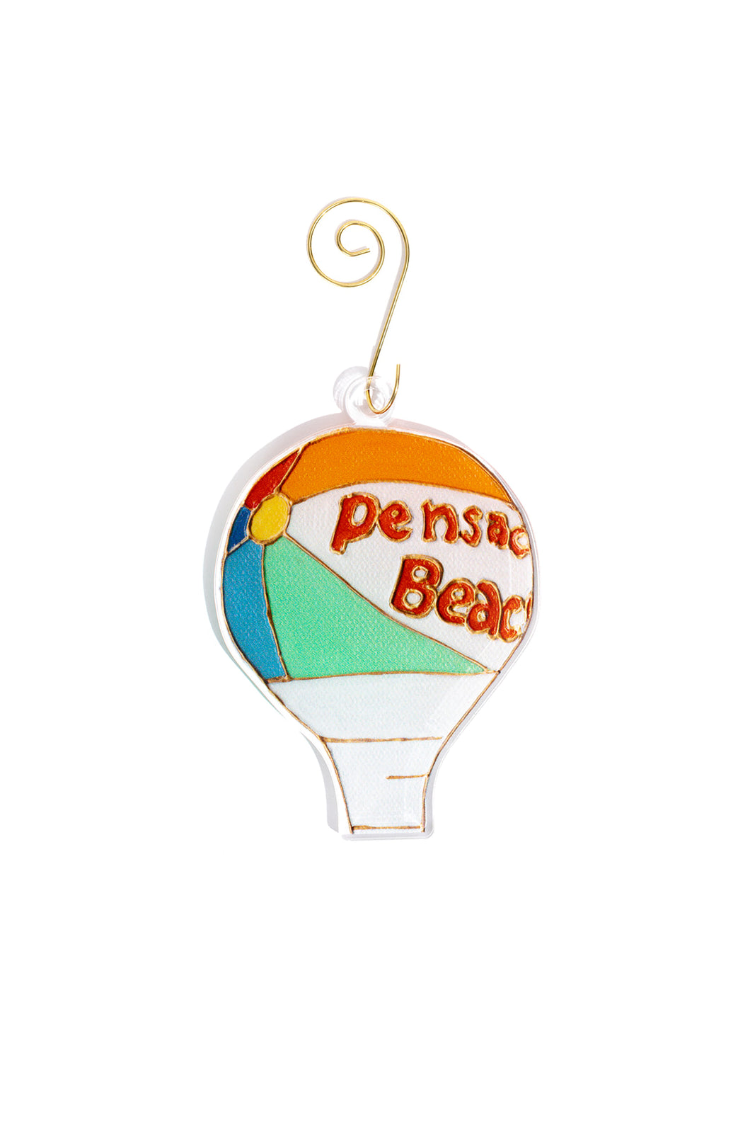 Pensacola Beach Ball | Acrylic Ornament