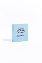 Load image into Gallery viewer, Put a Bow On It - Blue Acrylic Block