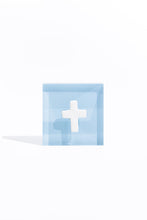 Load image into Gallery viewer, Prayer Cross - Blue Acrylic Block