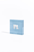 Load image into Gallery viewer, Put a Bow On It - Blue Acrylic Block