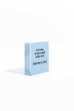Load image into Gallery viewer, Put a Bow On It - Blue Acrylic Block