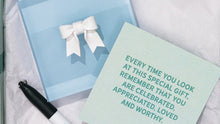 Load image into Gallery viewer, Put a Bow On It - Blue Acrylic Block