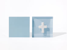 Load image into Gallery viewer, Prayer Cross - Blue Acrylic Block