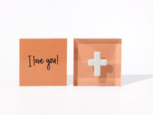 Load image into Gallery viewer, Prayer Cross - Pink Acrylic Block