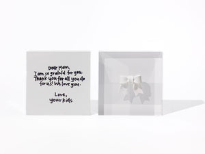 Put a Bow On It - White Acrylic Block