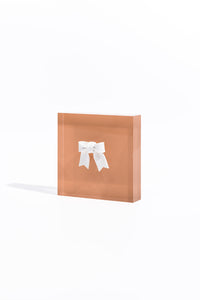 Put a Bow On It - Pink Acrylic Block