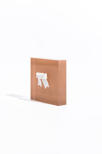 Put a Bow On It - Pink Acrylic Block