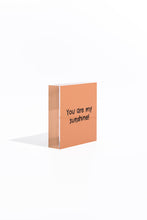 Load image into Gallery viewer, Put a Bow On It - Pink Acrylic Block