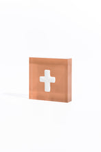 Load image into Gallery viewer, Prayer Cross - Pink Acrylic Block