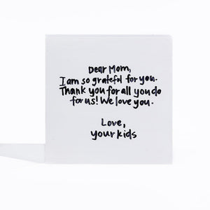 Prayer Cross - White Acrylic Block