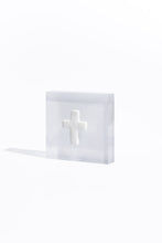 Load image into Gallery viewer, Prayer Cross - White Acrylic Block