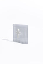 Load image into Gallery viewer, Prayer Cross - White Acrylic Block