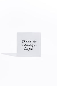 Prayer Cross - White Acrylic Block