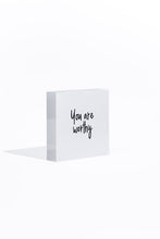 Load image into Gallery viewer, Put a Bow On It - White Acrylic Block