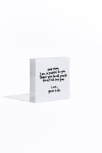 Load image into Gallery viewer, Put a Bow On It - White Acrylic Block